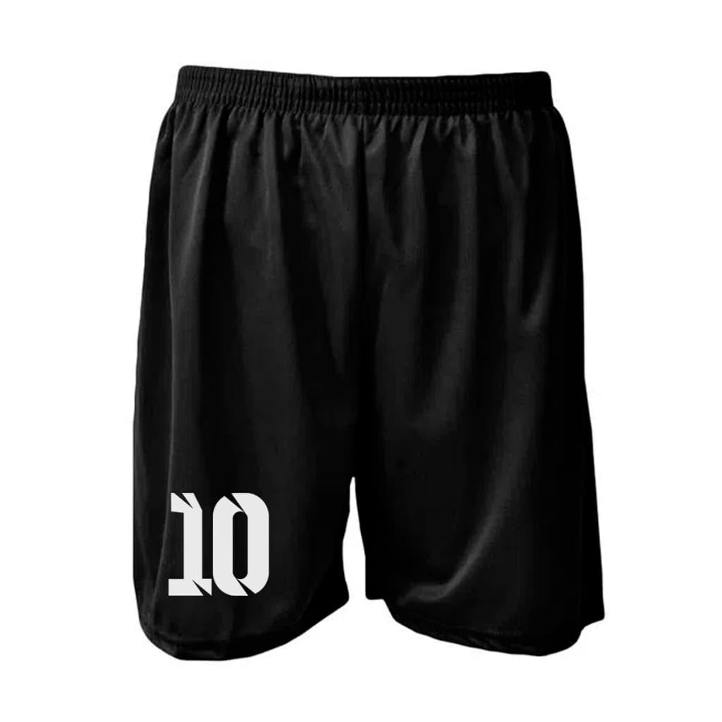 Bermuda Calção Shorts Futebol Numerado (escolha o número) Infantil ao Plus Size - Academia Treino e Atividades Esportiva