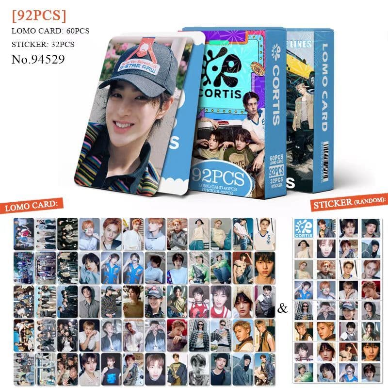 K-POP 60pcs/box com 32pcs adesivo CORTIS Photocard Pronto Para Ser Cartão LOMO Postal De Coleção