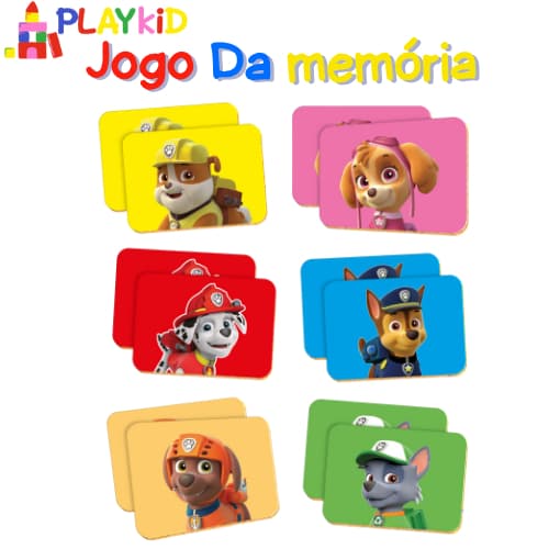 Jogo Da Memória 12 Peças  - Infantil - criança - brinquedo - Diversão garantida