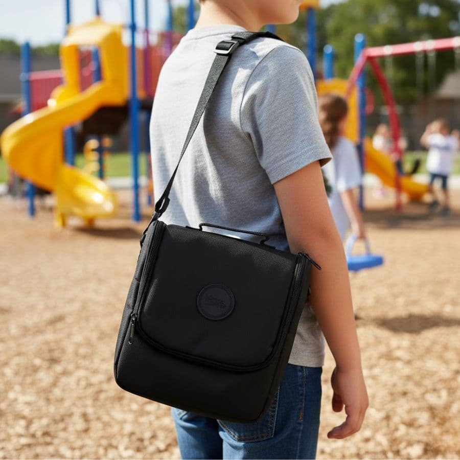 Lancheira Termica Preto Black Bolsa Frasqueira