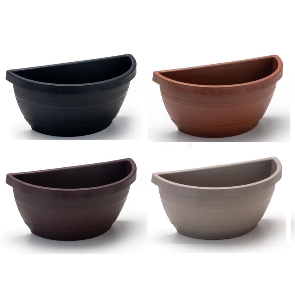 Kit 6 Vaso de Parede Meia Lua 3,3 Litros – Para Plantas e Decoração