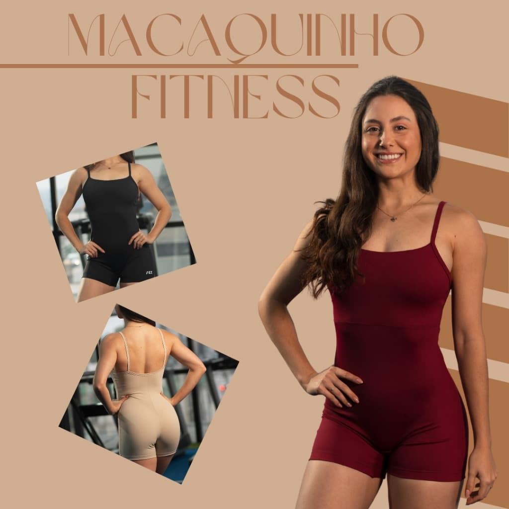 Macaquinhos Fitness feminino Poliamida Zero Transparência