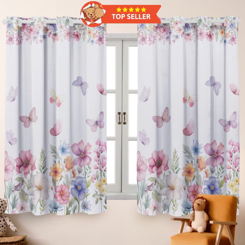 Cortina Infantil Linha Encantos Baby 2,00x1,50 - Perfeita p/ Decoração Quarto Menino/Menina