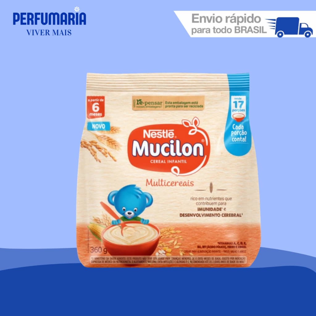 Mucilon Nestle Multi Cereais Sache 360G
