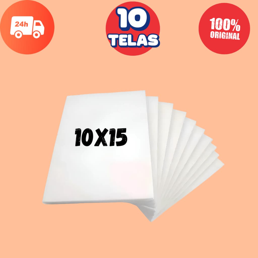 Telas Para Pintura 10x15cm Escolar Infantil Artesanato em Várias Quantidades