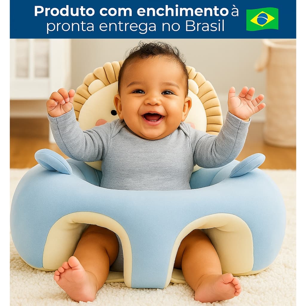 Almofada Para Bebê Assento Infantil Apoio Antiqueda Postura Diversos Modelos Produto no Brasil