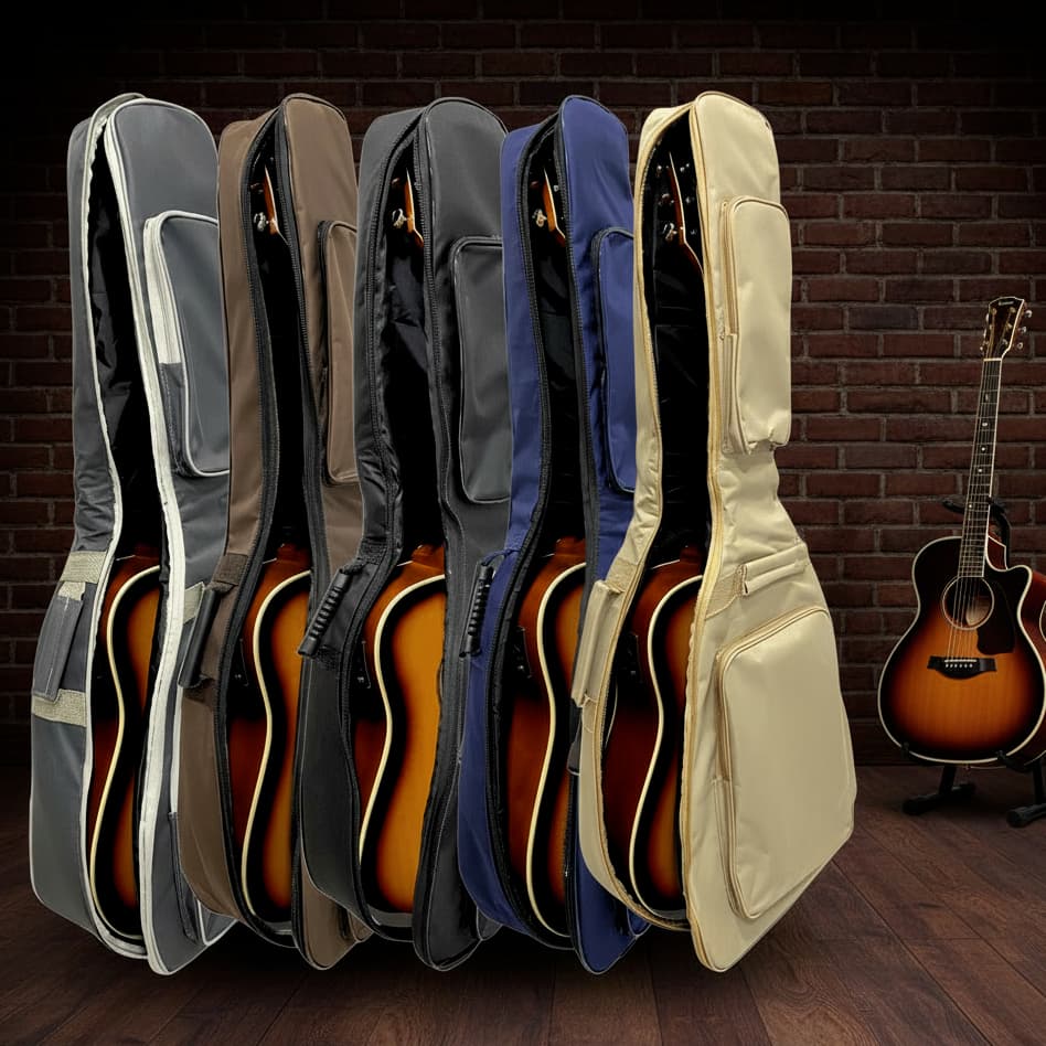 Capa De Violão Acolchoada Com 2 Bolsos Luxo Case Bag