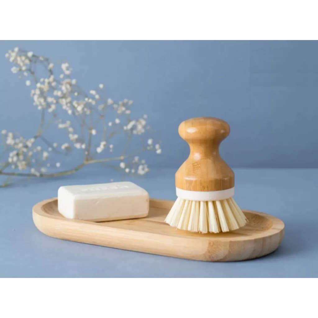 Escova De Limpeza Multiuso Pequena Cabo Bambu