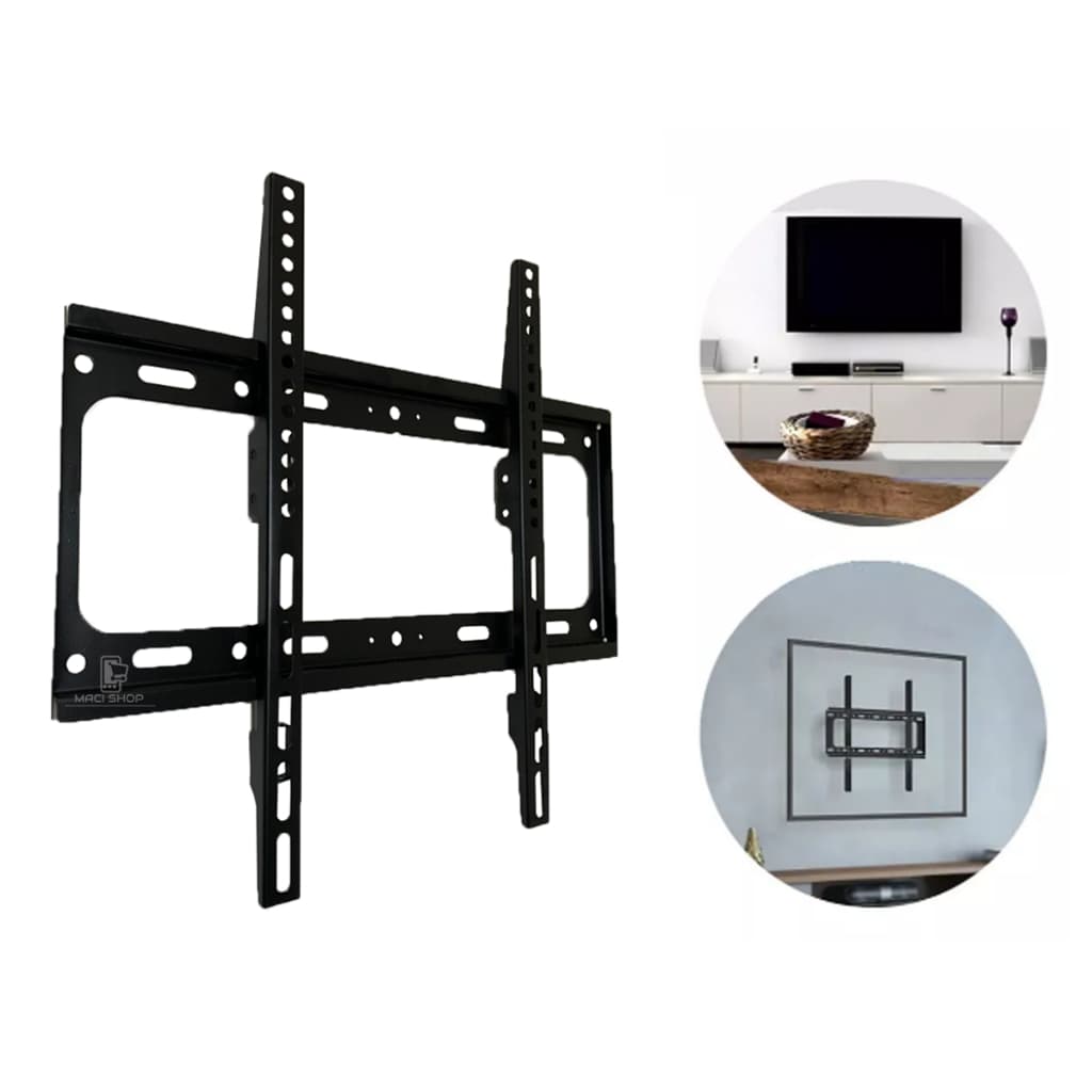 Suporte Fixo Para Tv Lcd Led Qled Oled 32 A 55 Pol Universal De Parede Philco LG 25 32 40 42 43 47 50 52 55 polegadas