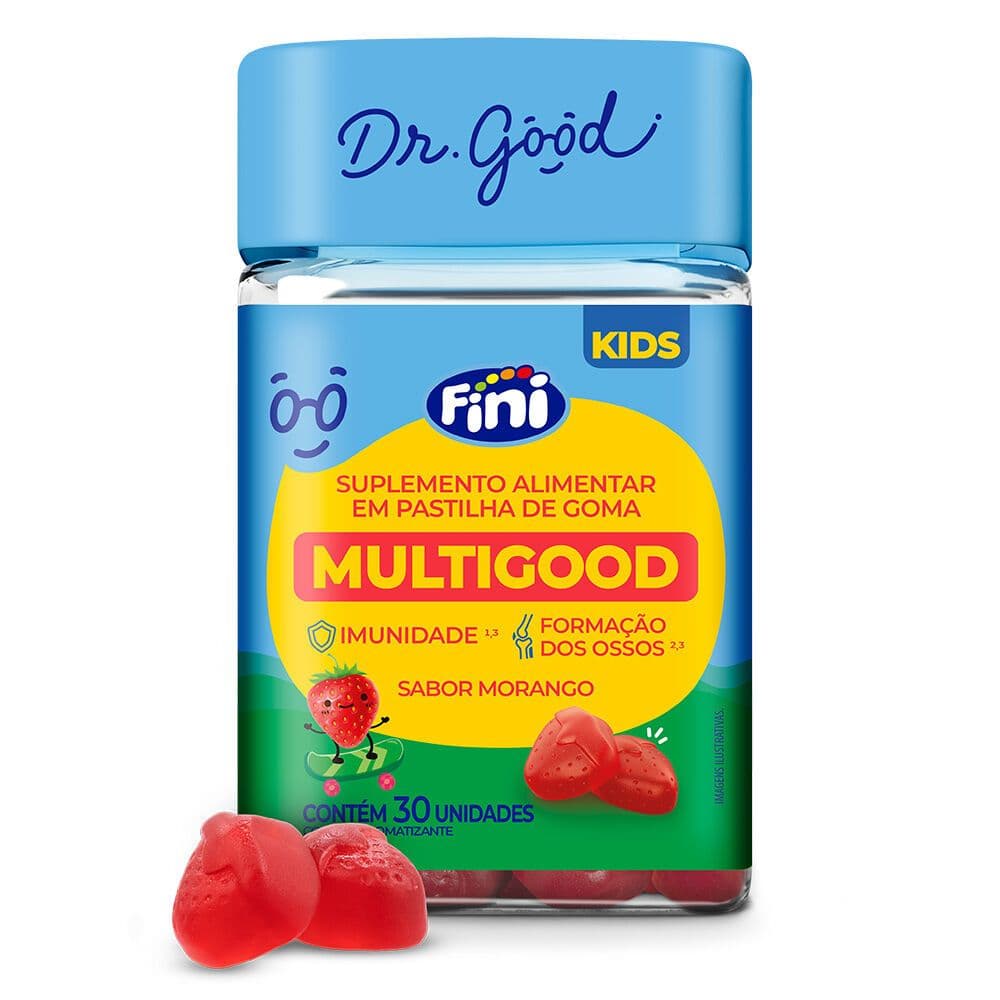 Fini Multigood Kids 30 Gomas | Vitaminas Infantis para Crescimento e Imunidade