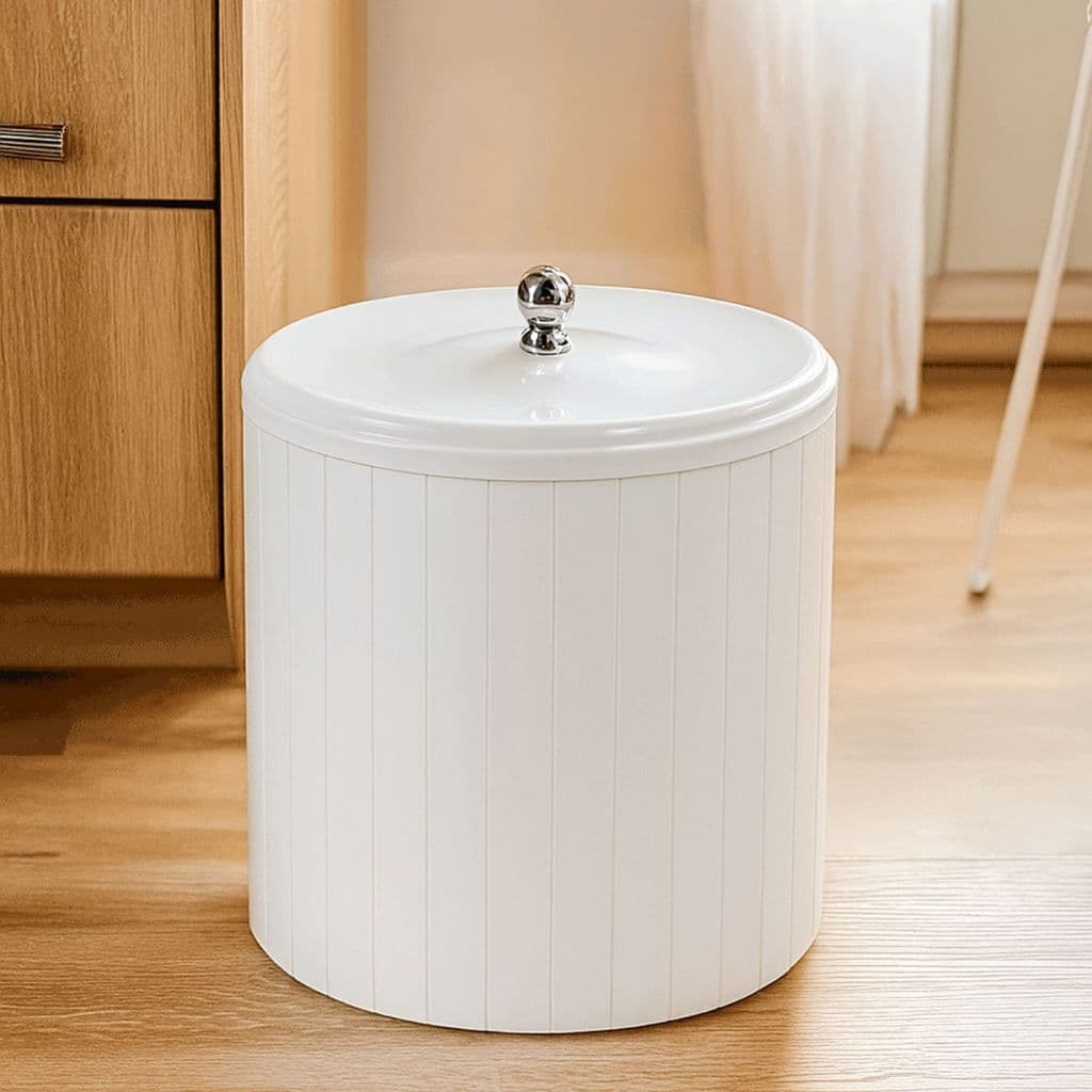 Cesto de Lixo Clean 5 Litros com Tampa Higiênica e Anel Interno – Elegância e Praticidade