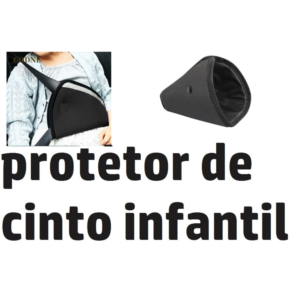 ajuste de cinto de segurança protege o pescoço da criança