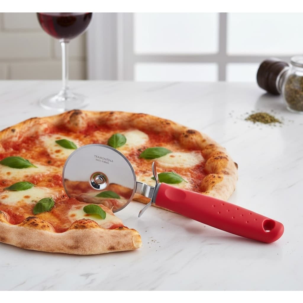CORTADOR DE PIZZA TRAMONTINA VERMELHO