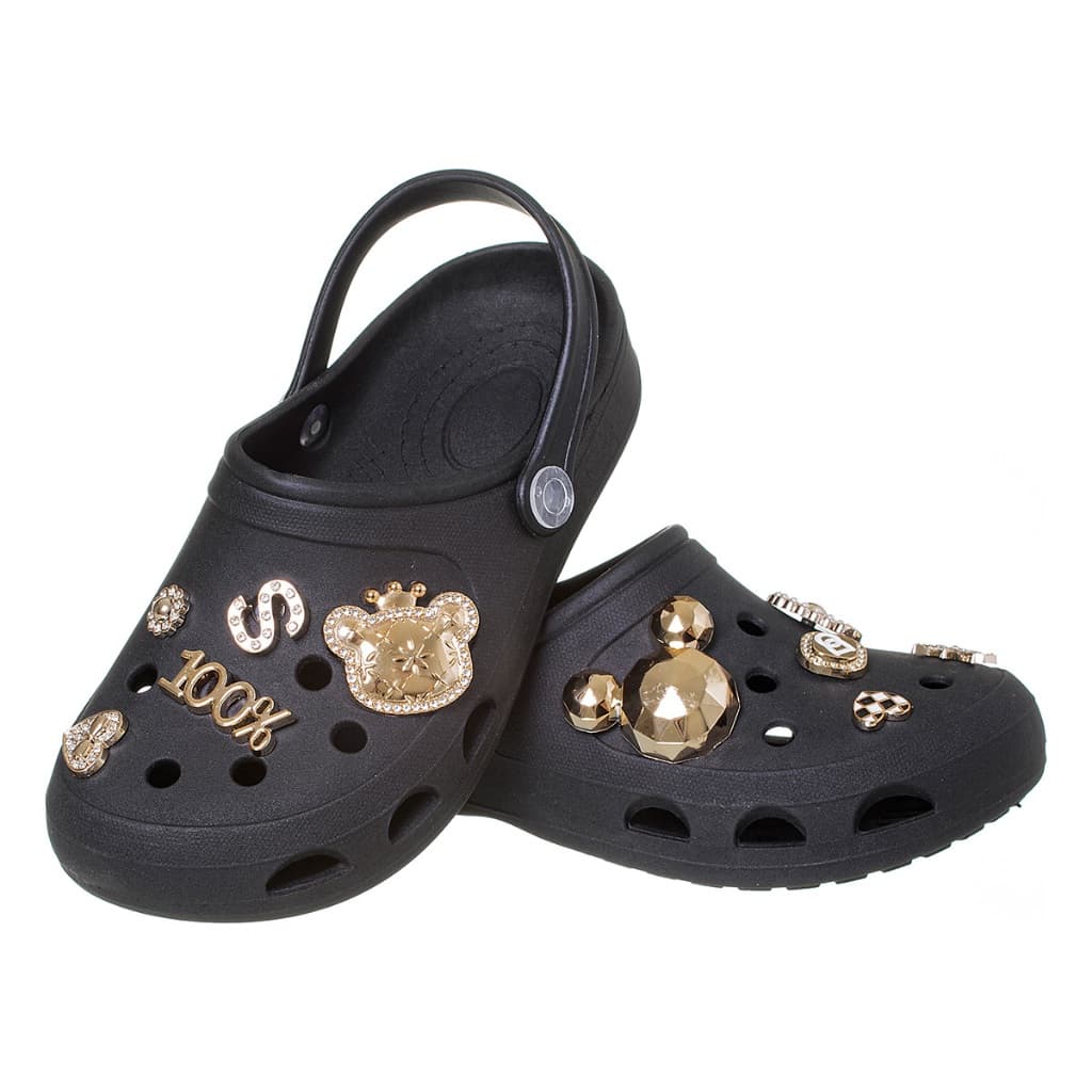 Chinelo Feminino Estilo Babuche Pigente Baixo Solado Leve broches Botons