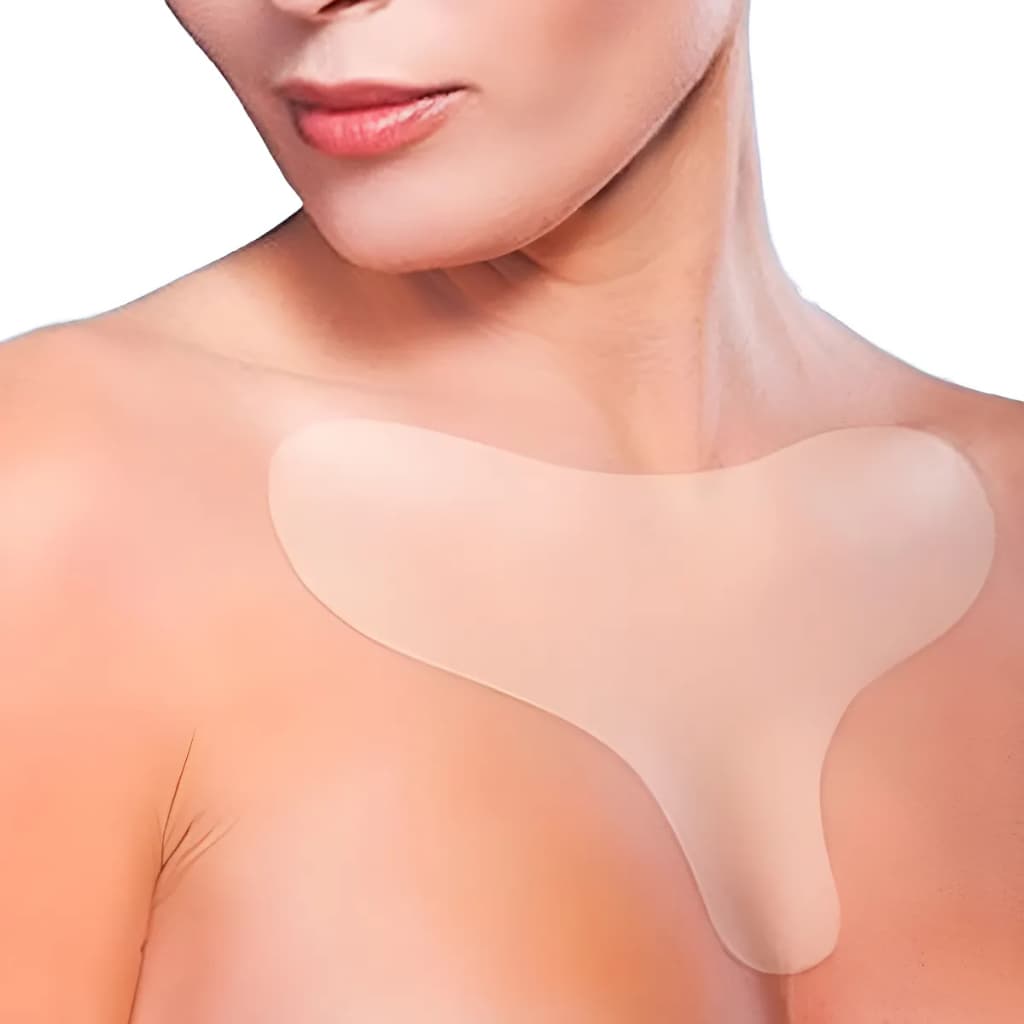 Adesivo De Silicone Para O Colo do peito Pad Autocolante Reutilizável