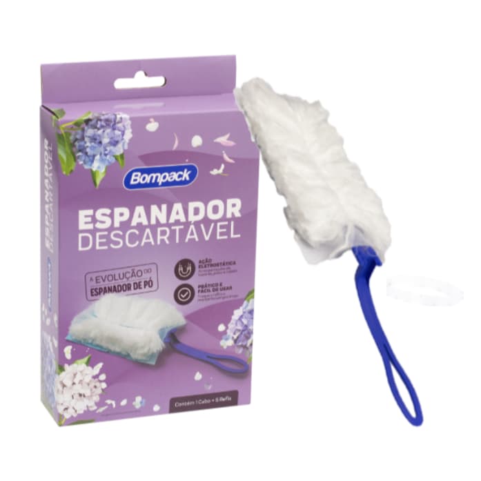 Espanador Bompack Ação Eletroestática Descart. 5UN
