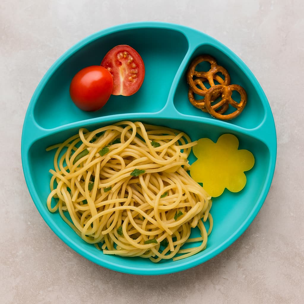 Prato Infantil Silicone Com Ventosa Introdução Transição Alimentar Bebê Colorido Com Divisórias