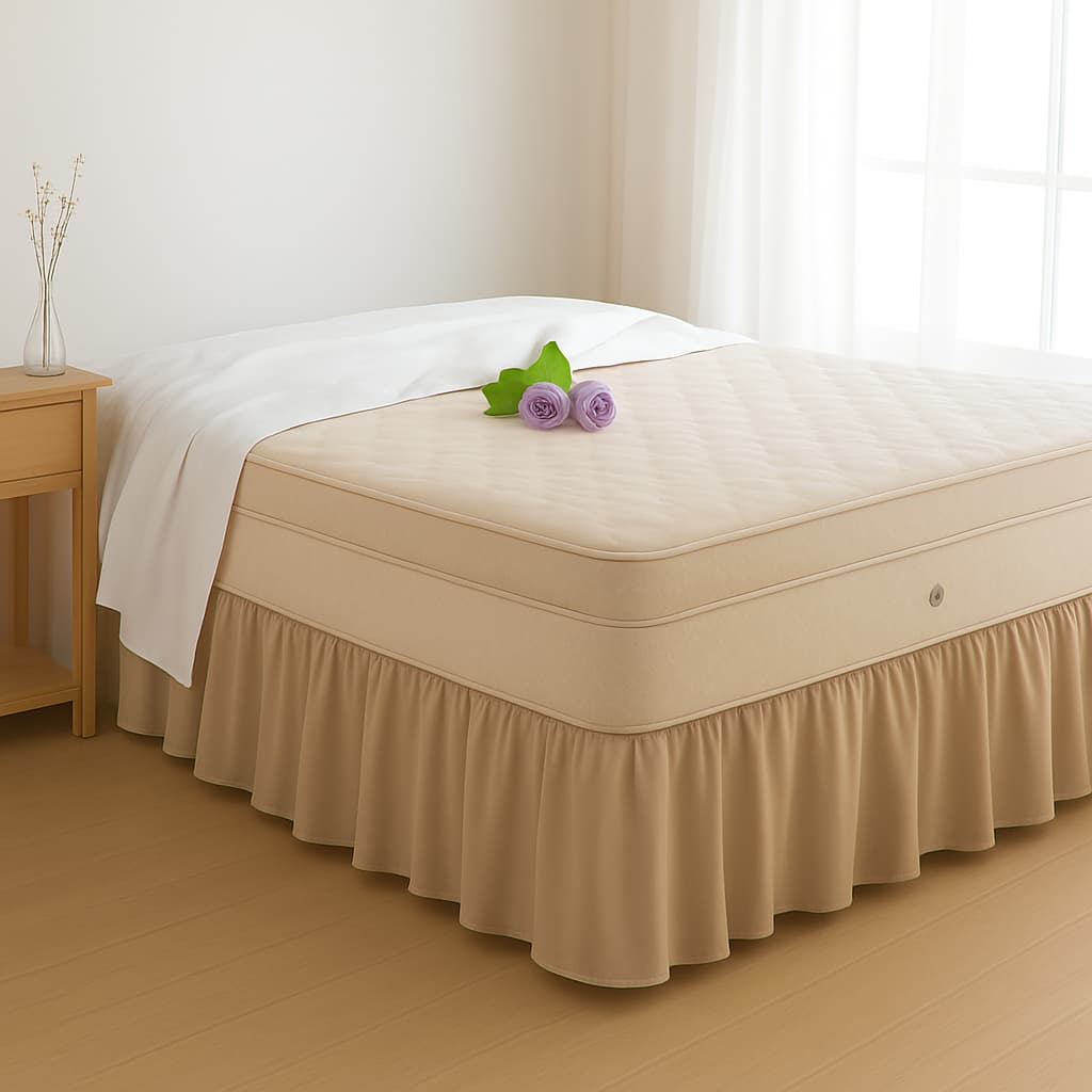 Saia Para Cama Box Universal Microfibra 100% Poliéster Tecido Premium Com Elástico Em Toda A Volta