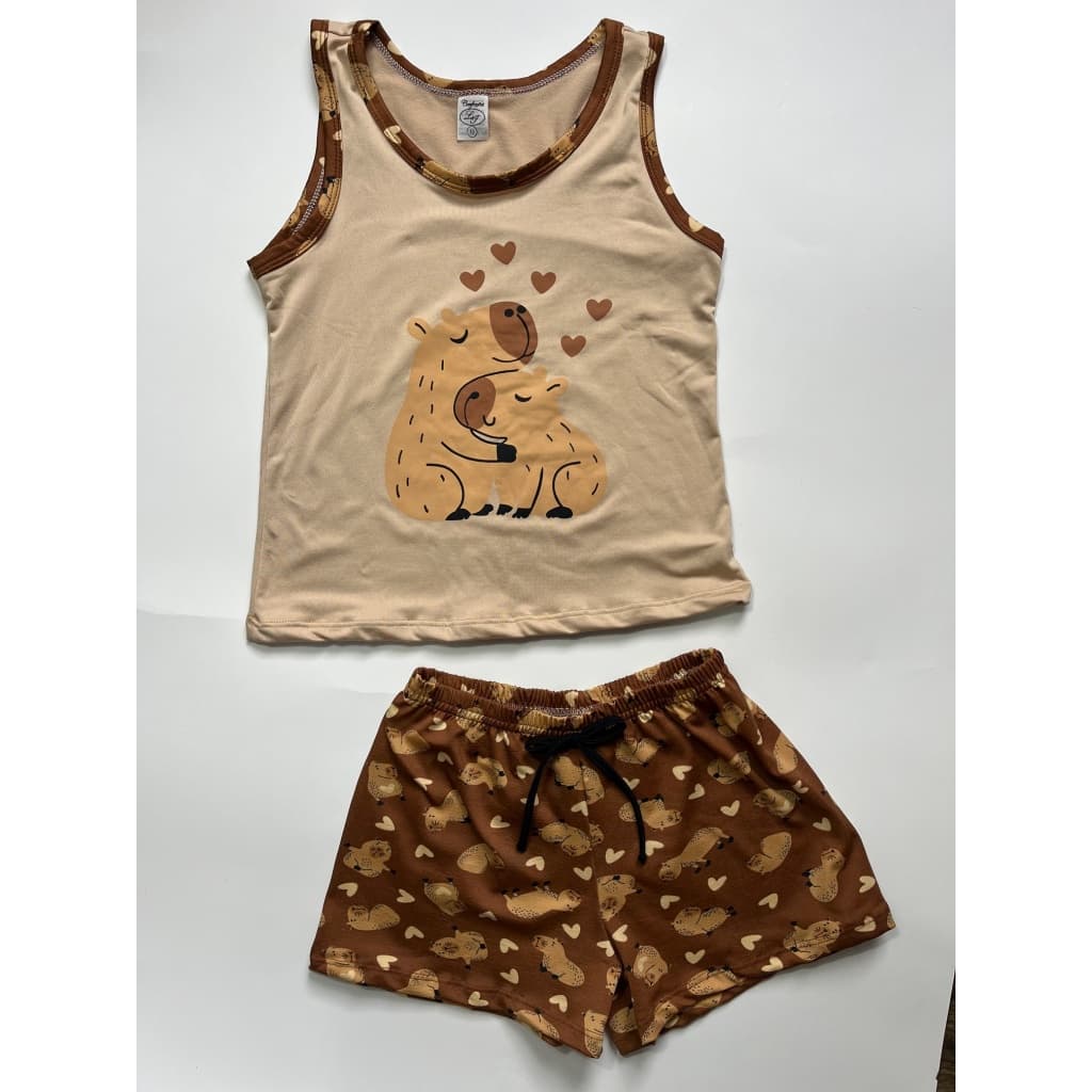 Baby Dool Capivara Infantil Juvenil Adulto Material de Suede