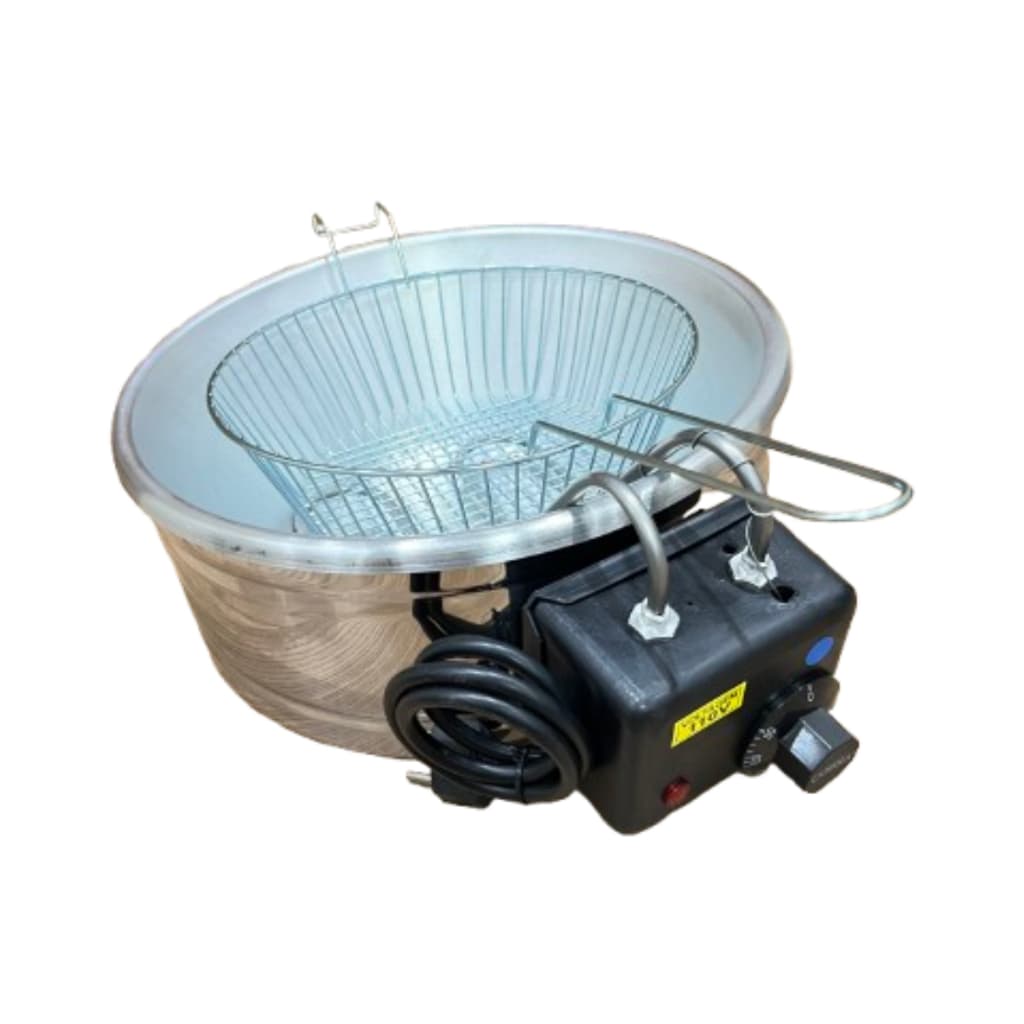 Fritadeira Elétrica Inox 5 Litros Industrial Profissional Redondo Tacho