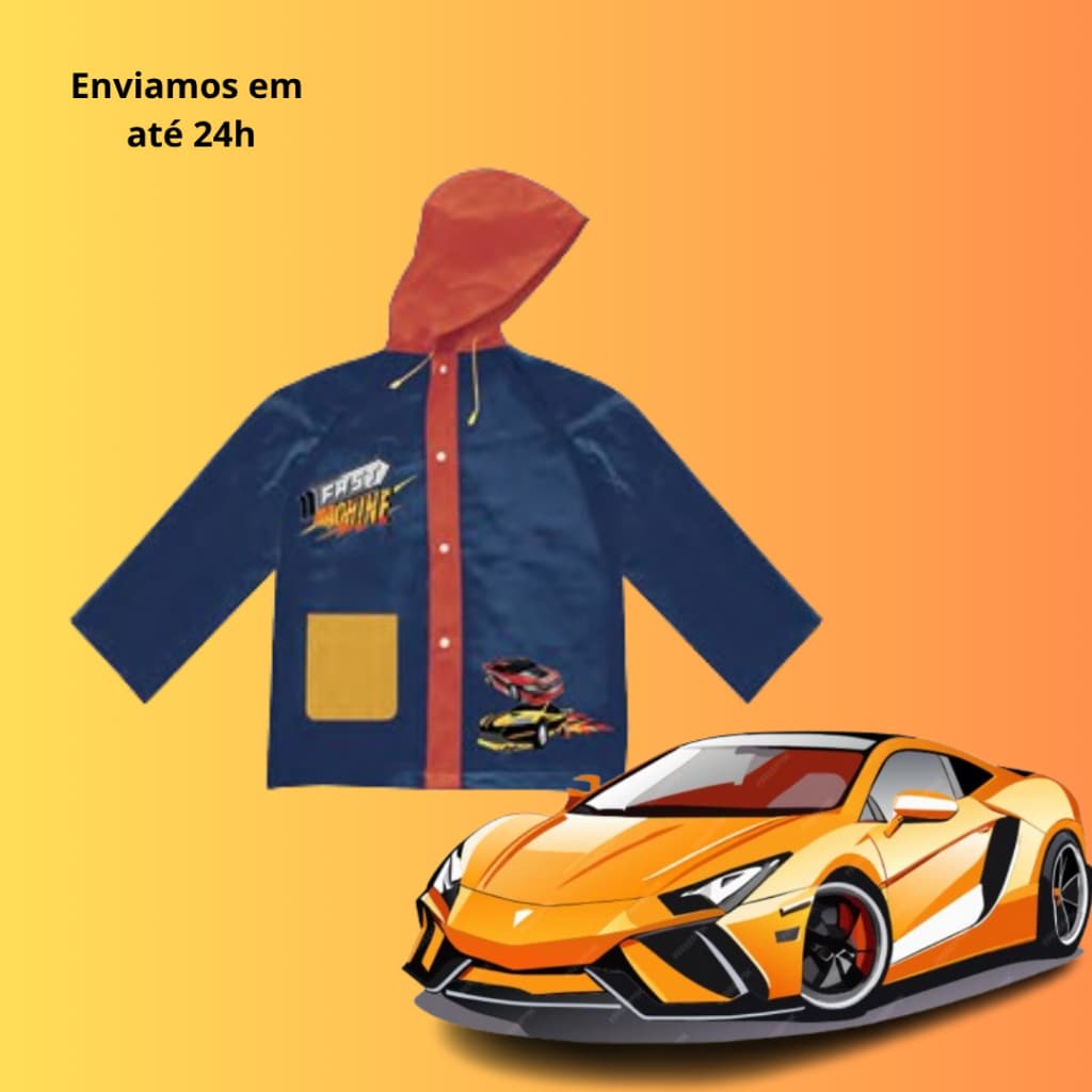 Capa De Chuva Carros - PVC