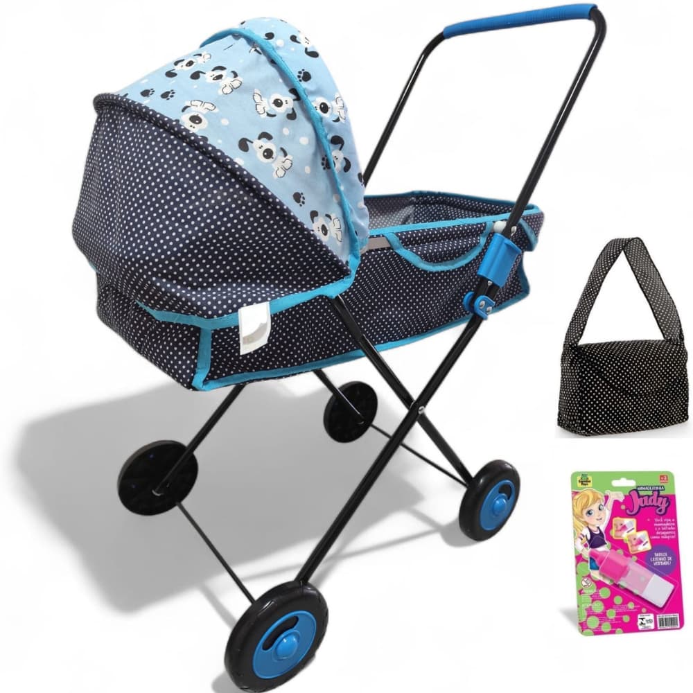 Carrinho De Boneca Bebê Reborn Xikitinha C/ Bolsa e Mamadeira size.: