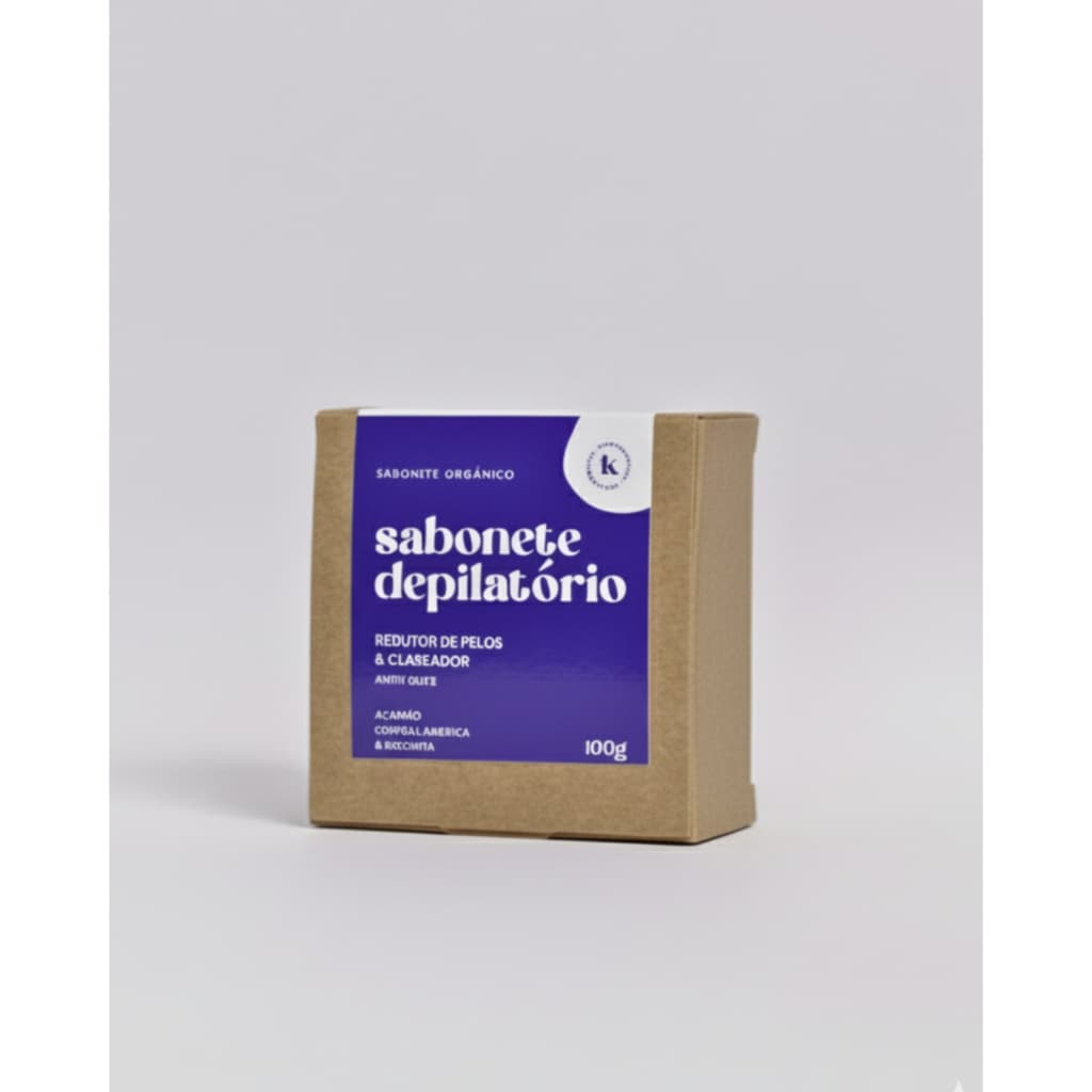 Sabonete depilatório de açafrão, dolomita & centella asiática | Redutor de pelos e foliculite