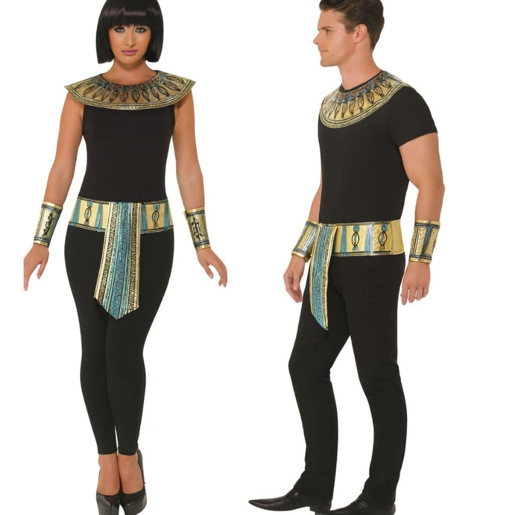 Kit Fantasia Egito Faraó Egípcio Rei Cleópatra – 3 Peças Unisex