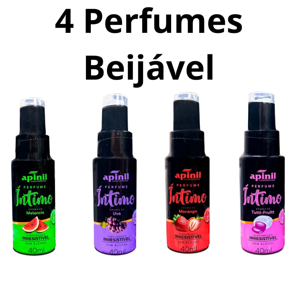Kit 4 unidades Perfume Íntimo Beijável - Apinil