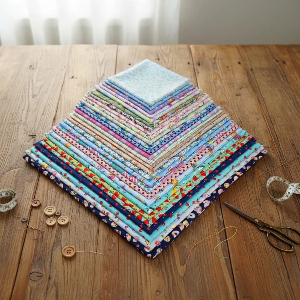 Kit Tecido Tricoline Estampado - 10 Cortes 50x75cm