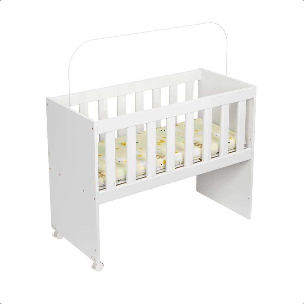 *Mini Berço Quarto Infantil Bebezinho Feliz E Chiqueirinho 2 em 1 E Acompanha Colchão - K7 Plus