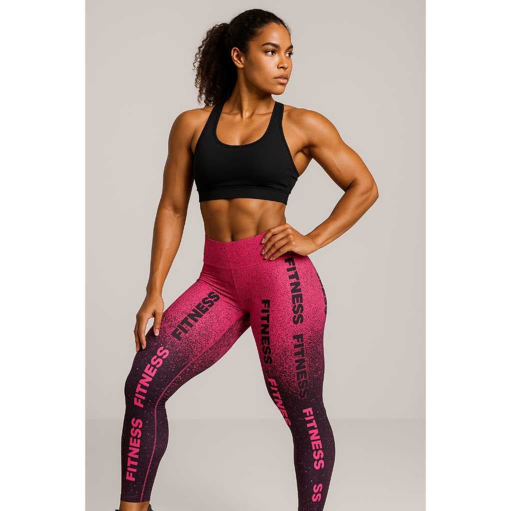 Calça Legging Feminina Estampada Fitness – Confortável, Estilosa e Ideal para Treinar