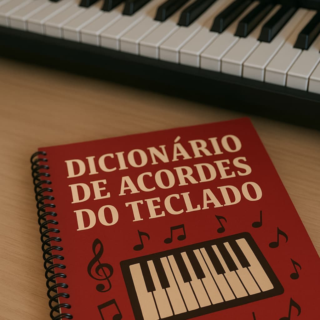 Teclado Melhor Dicionario de Acordes para Aprender Tocar Fácil Encadernado