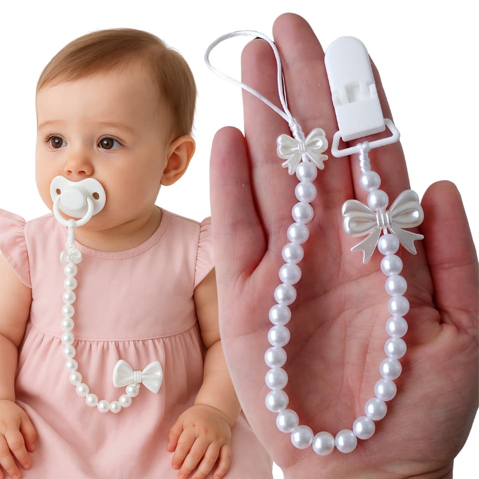 Prendedor de chupeta batizado personalizado anjinho infantil menina menino bico religioso aniversário