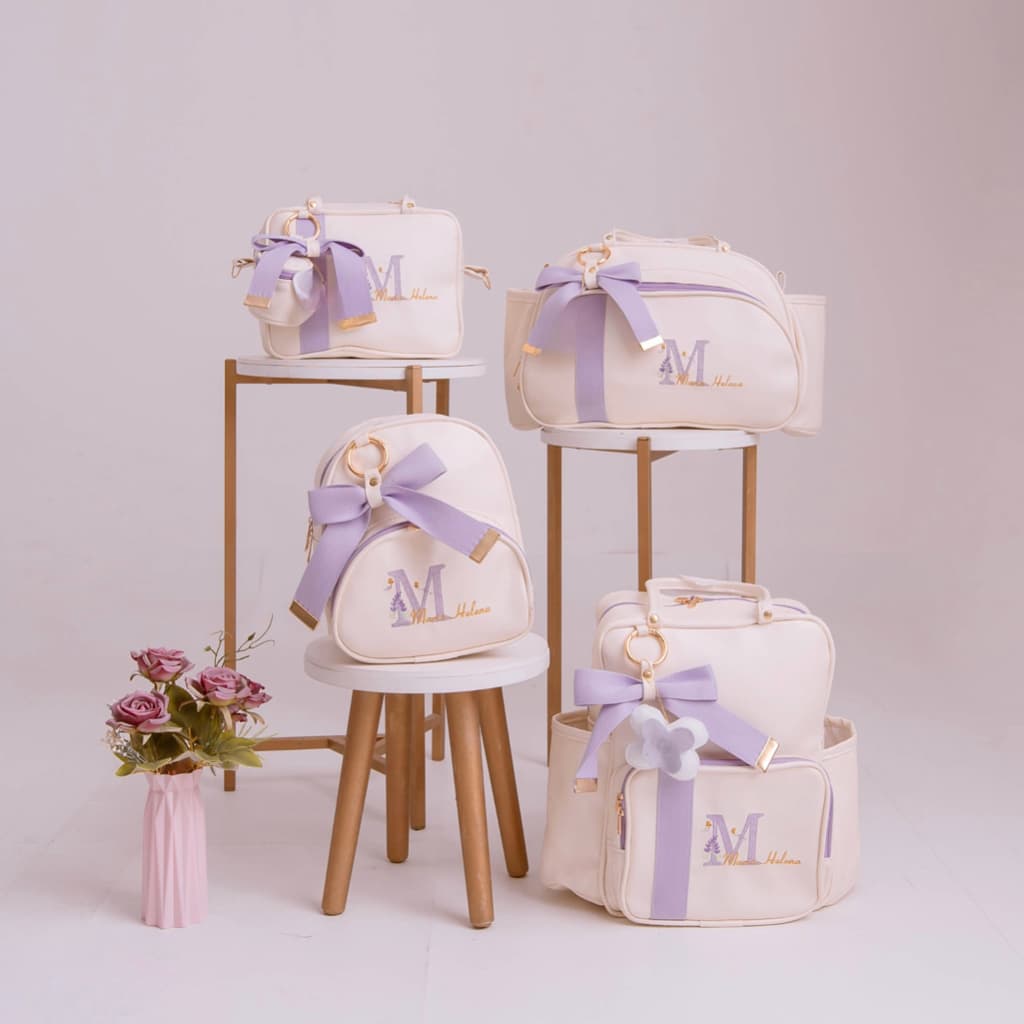 Bolsa Maternidade Personalizada Nome Bebê Jardim Encantado