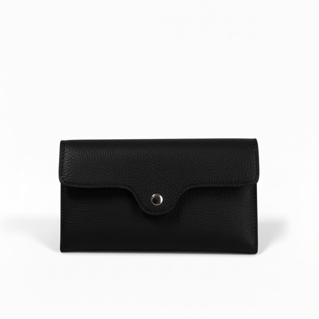 Carteira Feminina Porta Cartão Documentos Porta Óculos Slim Couro PU Premium