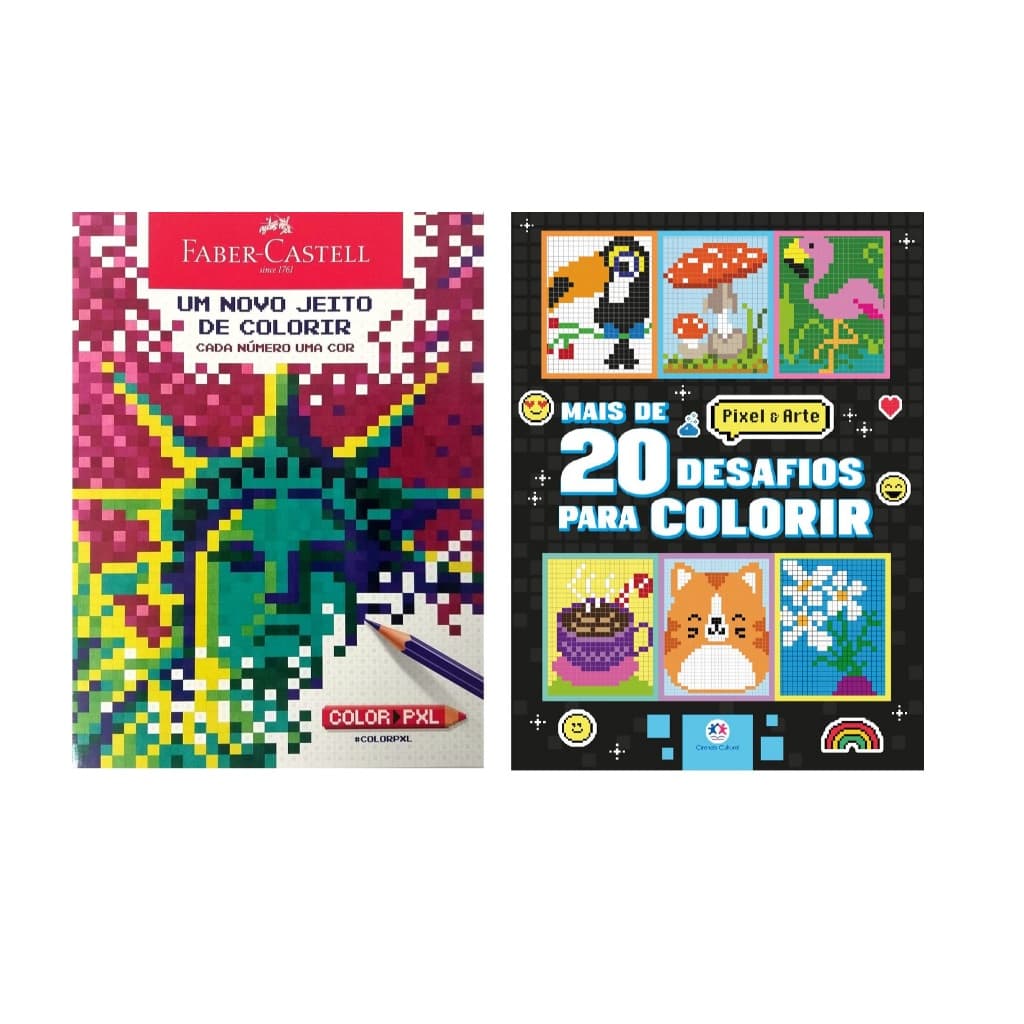 Livro Faber Castell Um Novo Jeito de Colorir - Cada Numero Uma Cor - Arteterapia Antiestresse