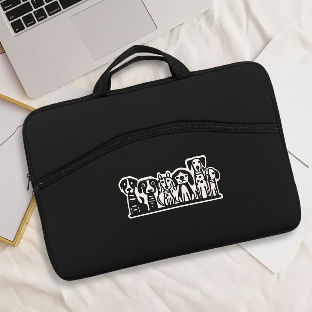 Bolsa De Notebook Novidade Estampa Dog Têndencia Fofa Faculdade Escritório