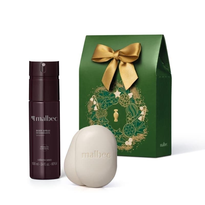 Kit Malbec 1 Body Spray 100ml + 2 Sabonete 90g Cada (2 itens)