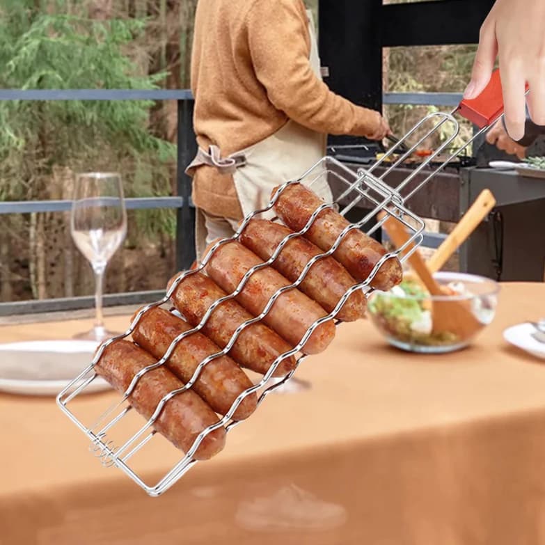 Grelha premium /aramada inox redondo reforçada de 47CM