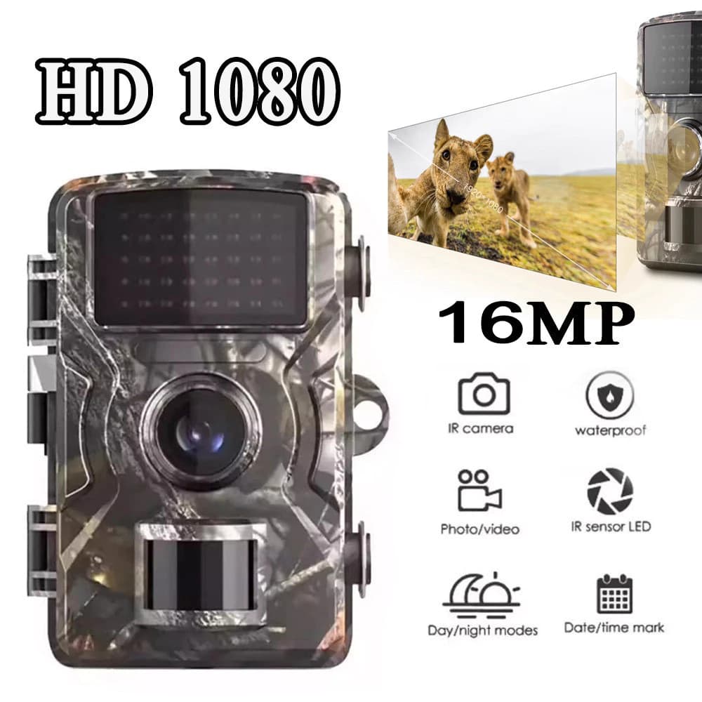 1080P Câmera De Trilha Com Visão Noturna Para Caça 16MP Pode Gravar Vídeos E Fotos 940nm Visão Noturna Infravermelha