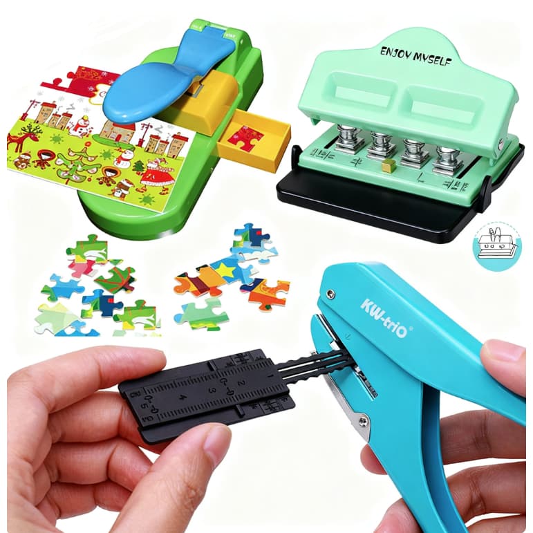 4 Furos Furador Perfurador De Furo De Cogumelo Para Notebook Scrapbooking DIY Para A3/A4/A5