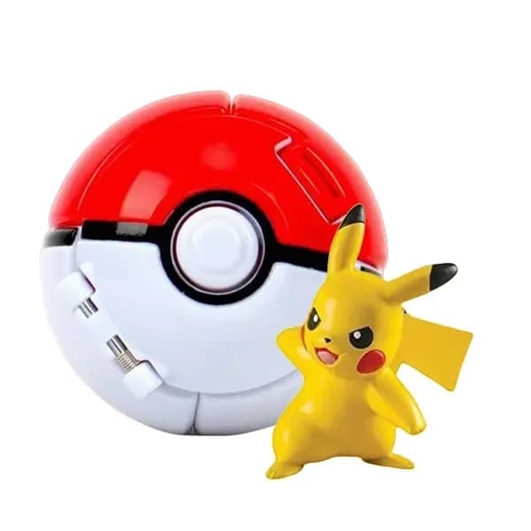 Mini Pokemon Pokebola Automática Pikachu Mew Carmander Mewtwo
