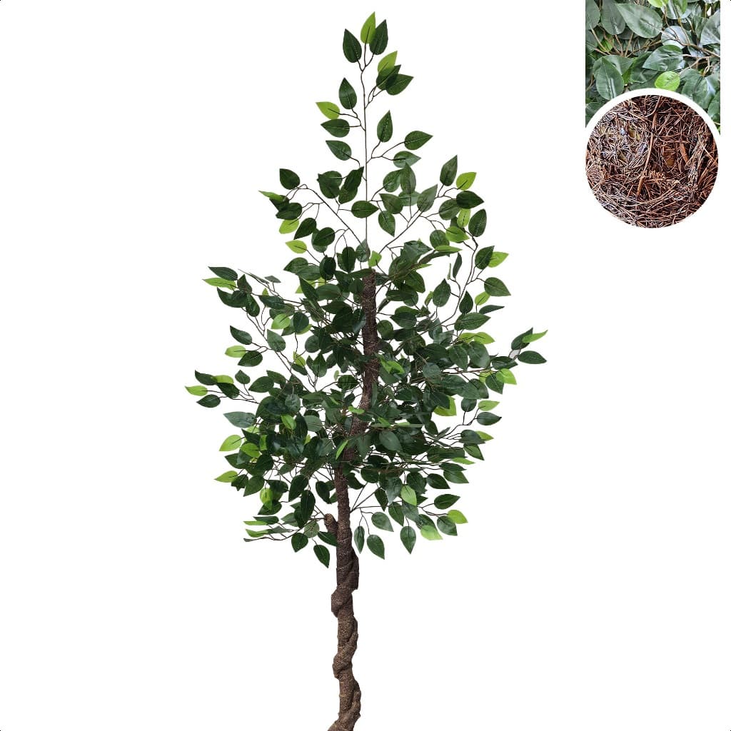 Ficus Artificial Verde Elastica 160cm Sem Vaso Decoração