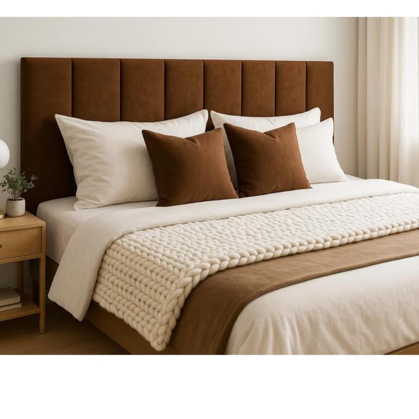 KIT 10 CABECEIRA DE CAMA MODULAR DECORATIVA DE PAREDE AUTOCALANTE QUEEN E KING 45X20 CM