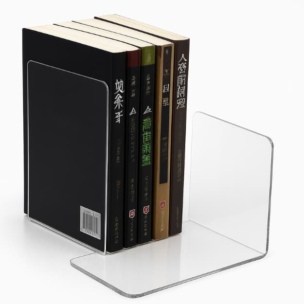 Apoio de Livros Aparador Bibliocanto Suporte Estante Rack Balcão Vitrine - Acrílico