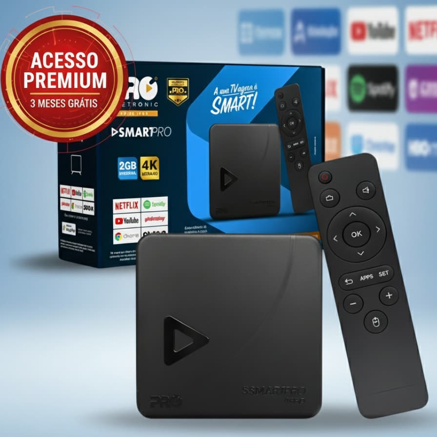 Smart Box Proeletronic PROSB-3000 16G 3ª Ger + Acesso Premium 3 Meses