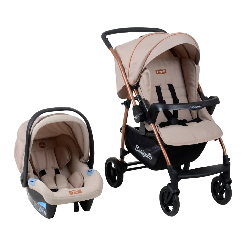 Carrinho Bebê Conforto até 22kg Travel System 4 Rodas Mon Amour Preto burigotto
