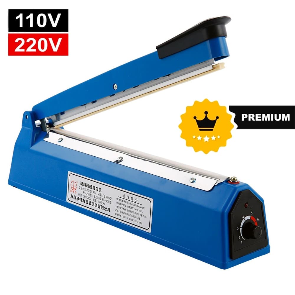 Seladora de Plástico Manual 30cm 500W Térmica 110V 220v 8 Temperaturas PREMIUM