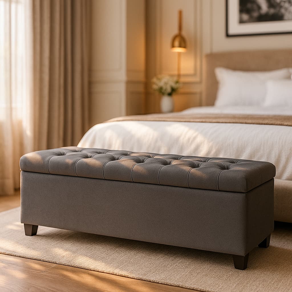 Recamier Bau Casal 120cm Para Seu Quarto Sapateira Baú Confortável Para seu Quarto